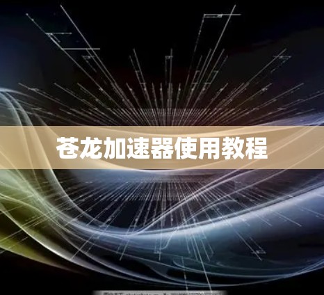 苍龙加速器使用教程